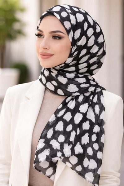 Dama Desenli Pamuk Dokuma Tülbent Şal – İnce, Hafif ve Yumuşak Dokulu Kadın Şal
