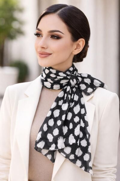Dama Desenli Pamuk Dokuma Tülbent Şal – İnce, Hafif ve Yumuşak Dokulu Kadın Şal