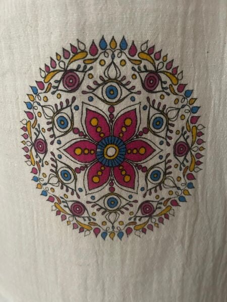 %100 Pamuk Çift Kat Müslin Plaj Havlusu - Mandala