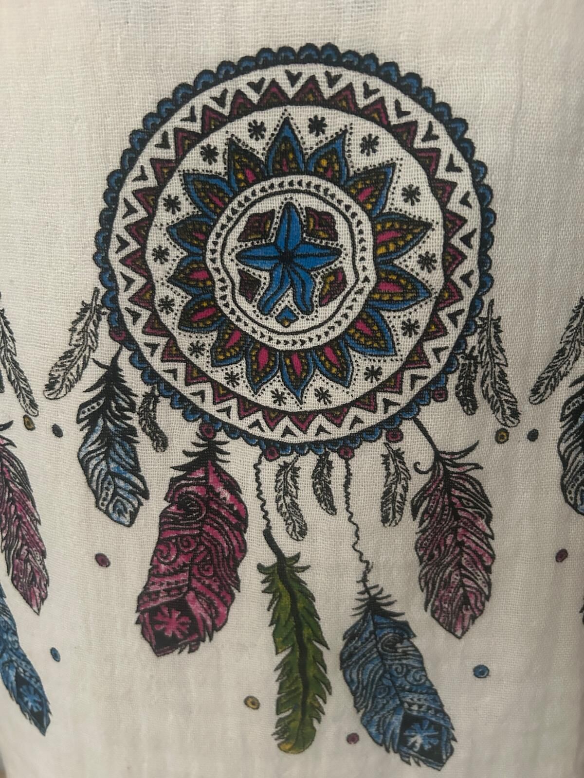 Plaj Giyim Pamuk Müslin Bornoz Kimono - Renkli Rüya